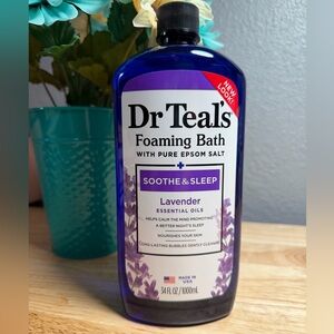 Dr Teal's Soothe & Sleep Lavender Foaming Bath with Pure Epsom Salt, 34 fl oz
